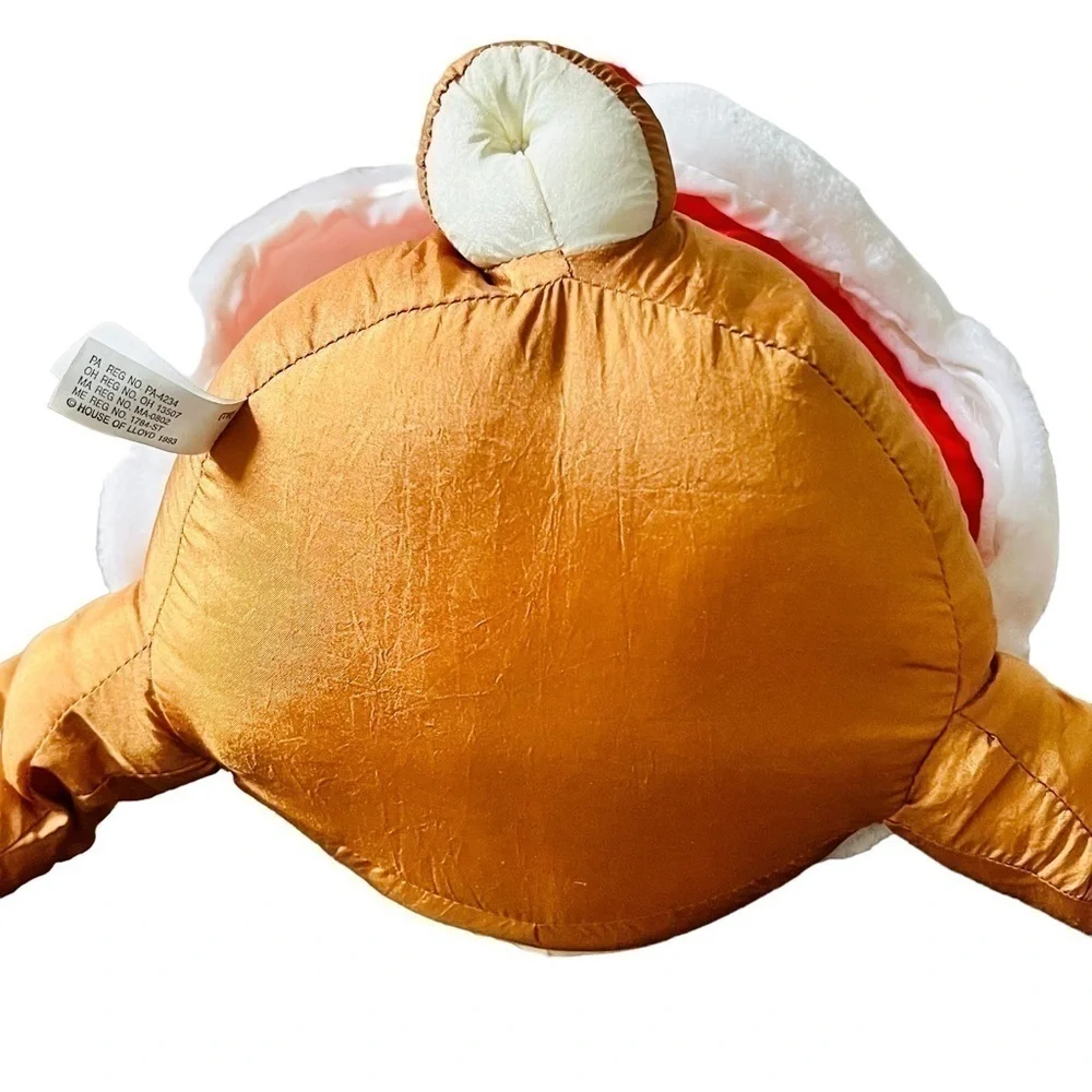 Vtg House of Loyd Shivers Reindeer Christmas Draft Stopper Nylon Parachute Plush